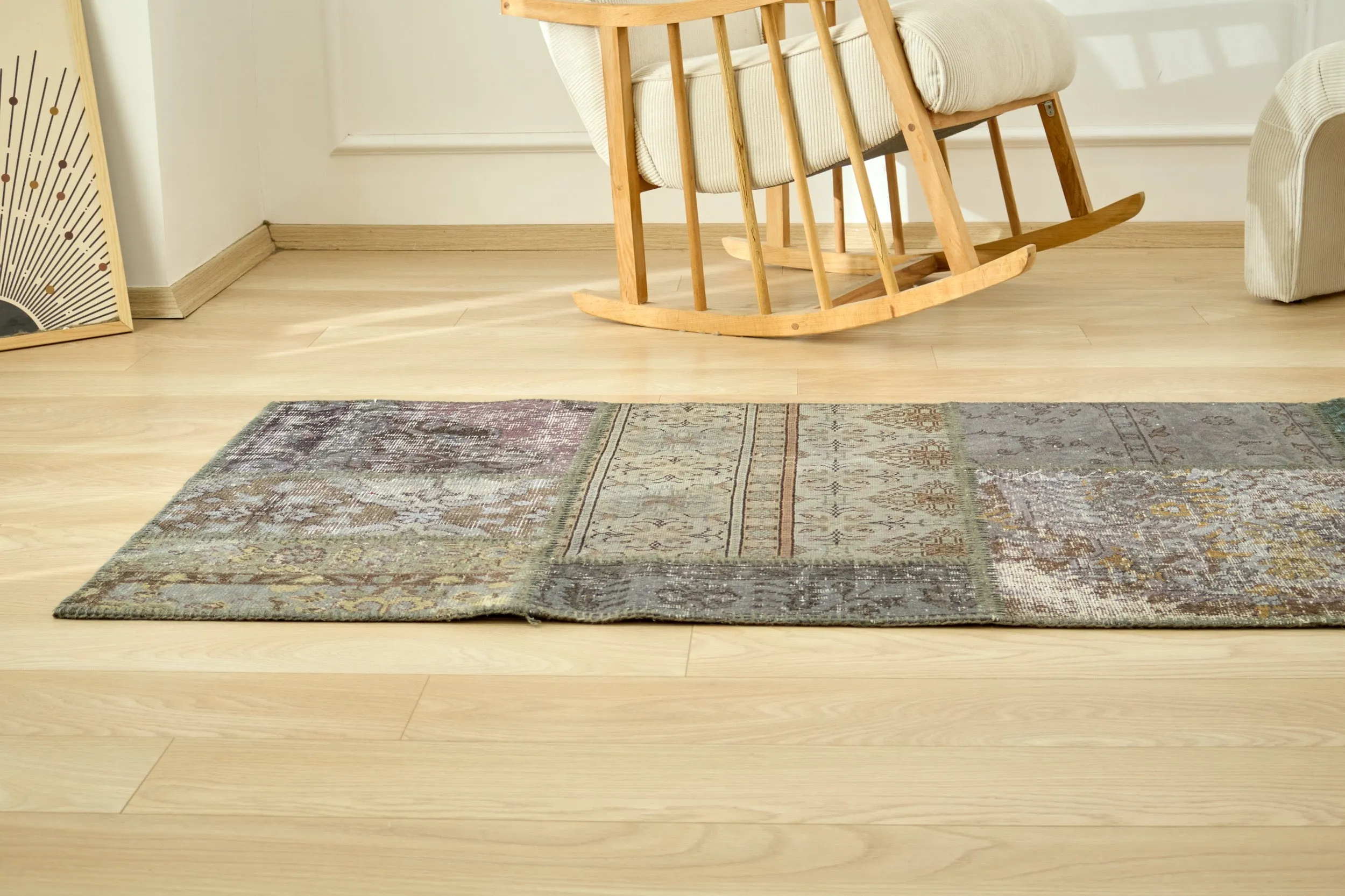 Talieya - Vintage Turkish Patchwork Runner Rug