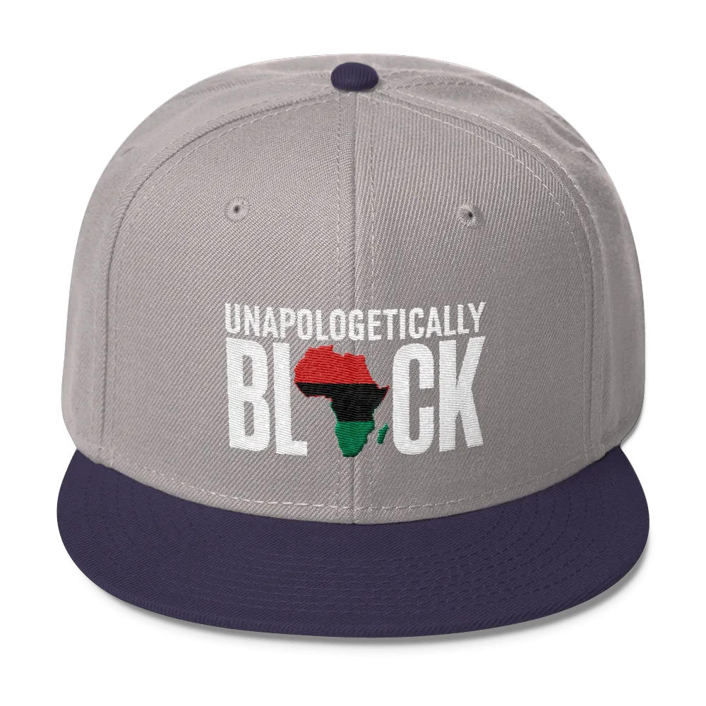 Unapologetically Black RBG Wool Blend Snapback