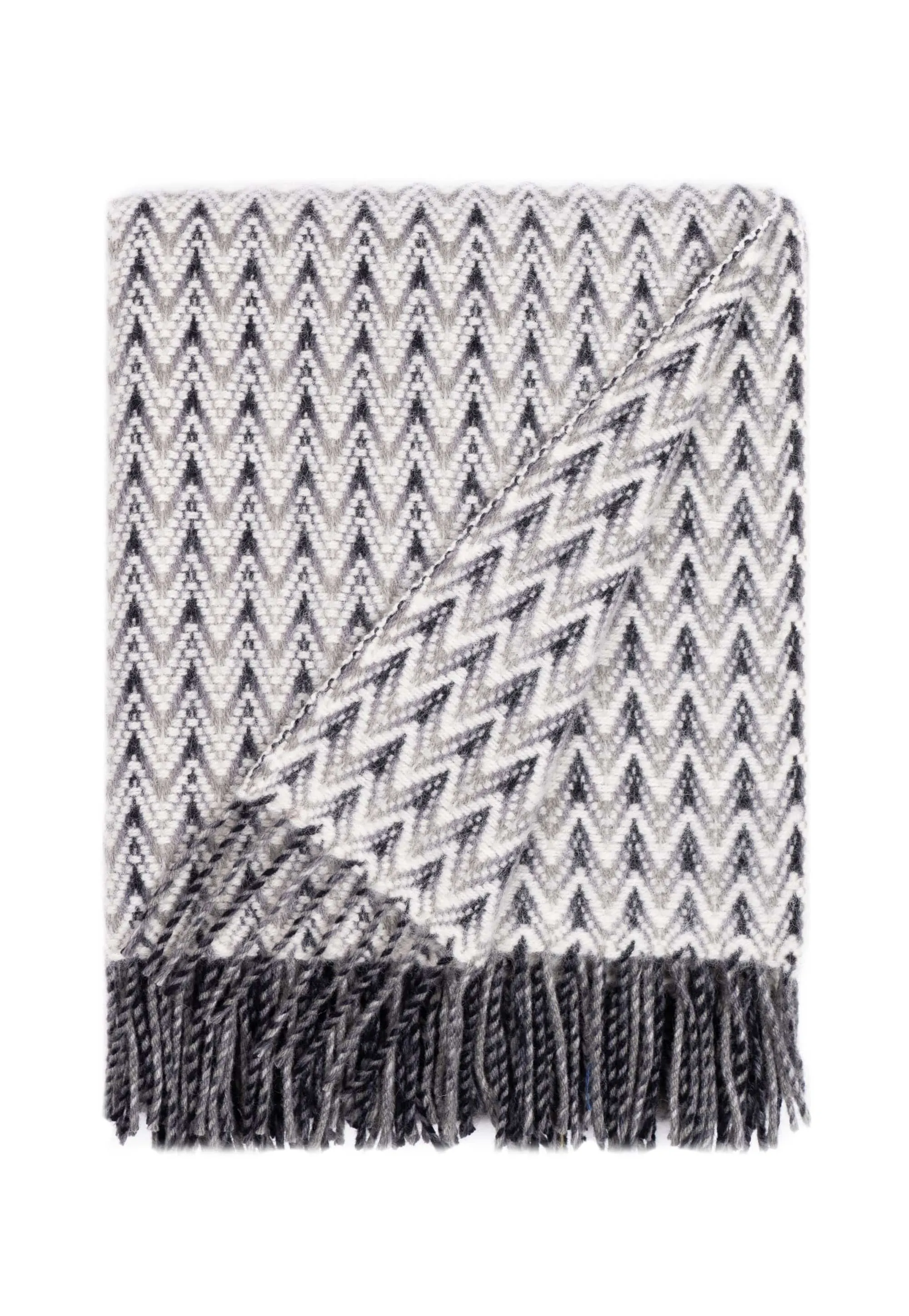 Wave Wool Design blanket throw - Orange